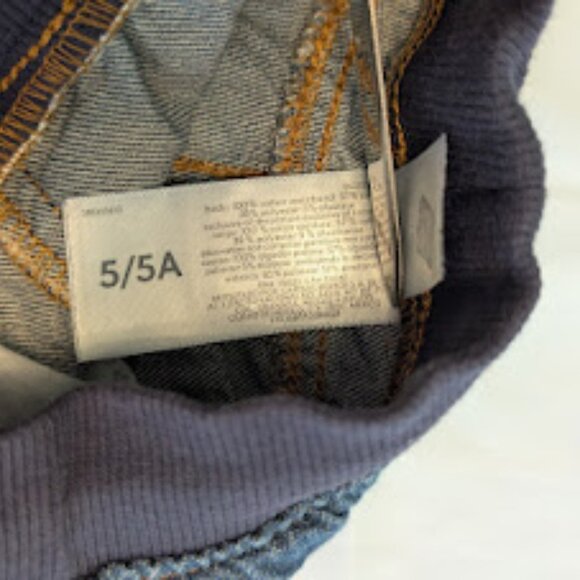 Carters Boy Girl Kids Toddler Size 5/5a Jeans Stretch Drawstring Waist - Picture 3 of 4